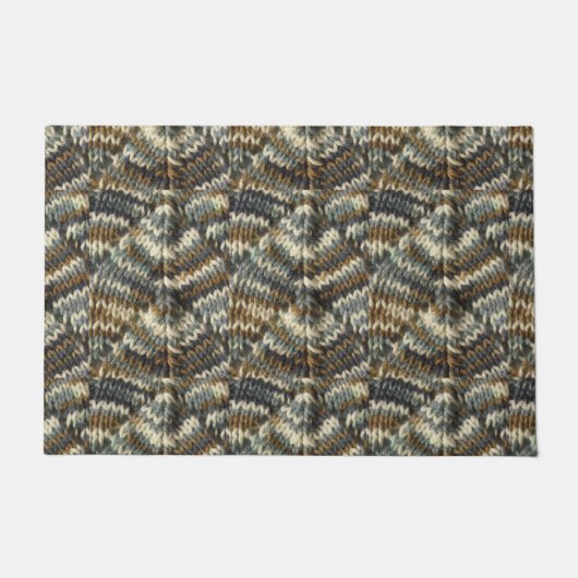 Door Mat - Strick Leaf Muster Fußmatte (Vorderseite)