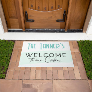Door Mat - Willkommen in unserer Kabine - Name hin Fußmatte
