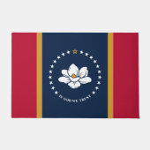 Door Mat with Flag of Mississippi State, USA Fußmatte (Vorderseite)