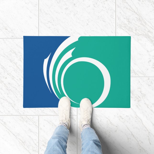 Door Mat with Flag of Ottawa, Canada Fußmatte (Indoor)