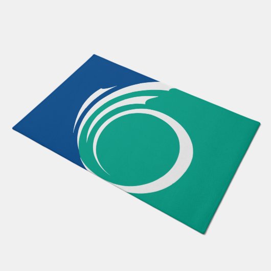 Door Mat with Flag of Ottawa, Canada Fußmatte (Schrägansicht)