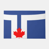 Door Mat with Flag of Toronto, Canada Fußmatte (Vorderseite)
