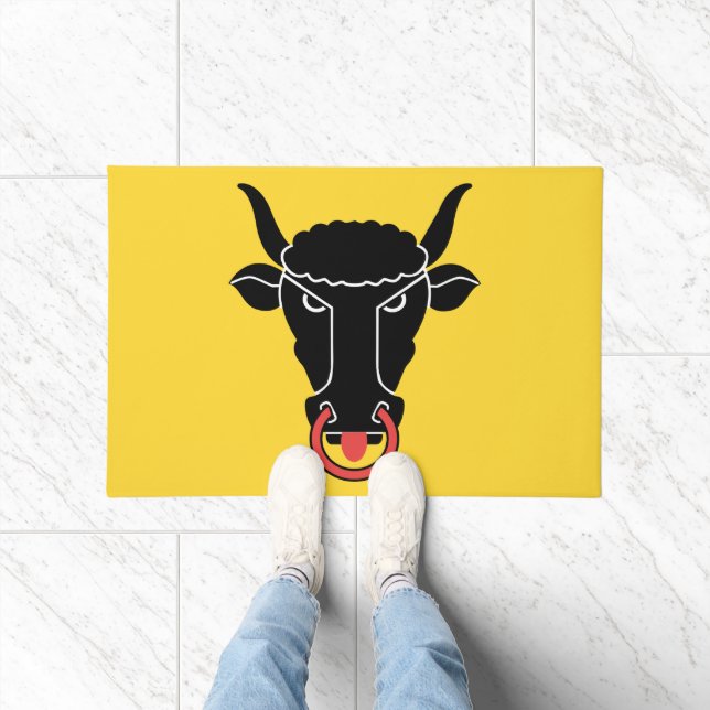 Door Mat with Flag of Uri canton, Switzerland Fußmatte (Indoor)