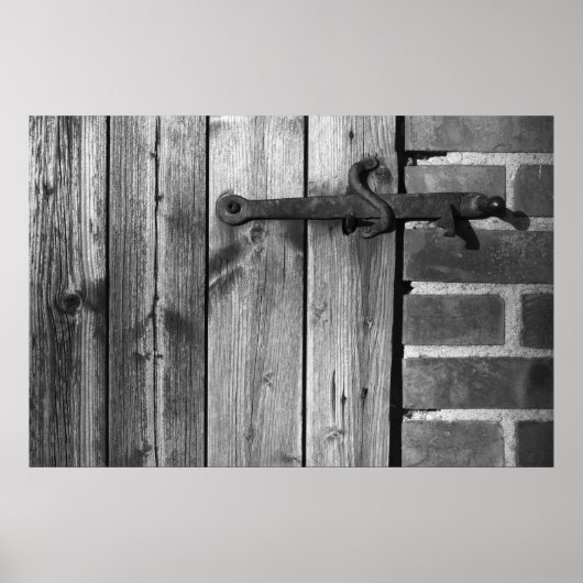 Door of old barn 5 poster (Vorne)