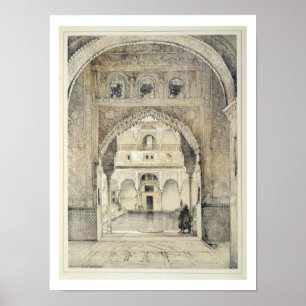 Door of the Hall of Ambassadors, from 'Sketches an Poster