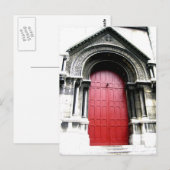 Door to Sacre Coeur Postkarte (Vorne/Hinten)