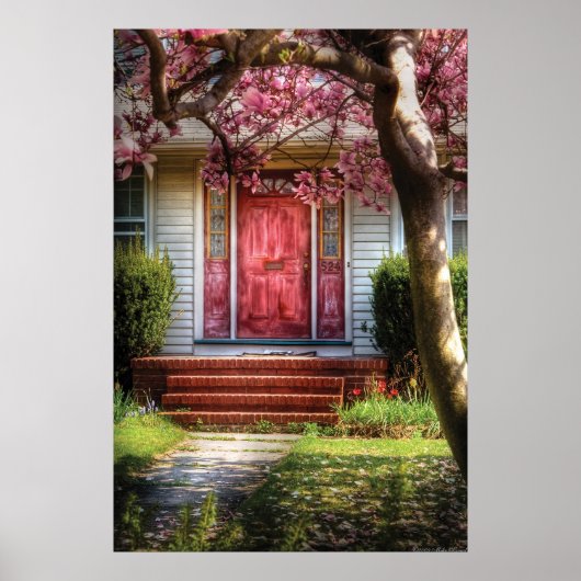 Door - Westfield, NJ - Pink Poster (Vorne)