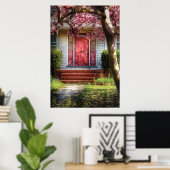 Door - Westfield, NJ - Pink Poster (Heimbüro)
