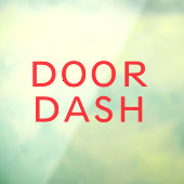 Doordash Delivery Driver Car Window Decal Fensteraufkleber (Blatt 3)