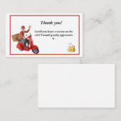 Doordash Liefertreiber Danke Business Card Visitenkarte (Vorne/Hinten)
