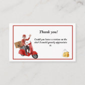 Doordash Liefertreiber Danke Business Card Visitenkarte (Vorderseite)