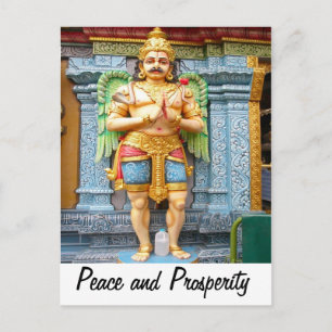 Doorkeeper, aus einem hinduistischen Tempel Postkarte