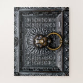 Doorknocker Löwe - Schwarz / Gold Puzzle (Vertikal)