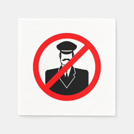 Doorman Sign Napkins Serviette (Vorderseite)