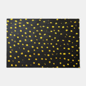 Doormat - Black And Yellow Paint Halloween Pattern Fußmatte (Vorderseite)