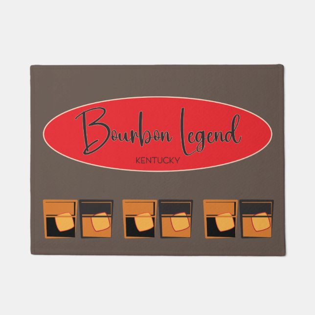 Doormat - Bourbon Legend Oval und Bourbons Fußmatte (Vorderseite)