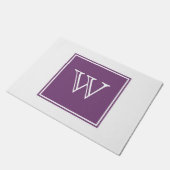 Doormat für das lila Quadrat Fußmatte (Schrägansicht)