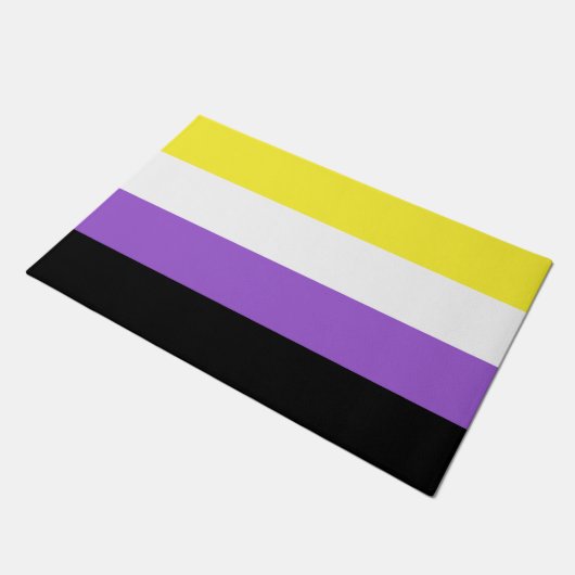 Doormat für nichtbinäre Flag Fußmatte (Schrägansicht)