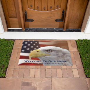 Doormat Herzlich willkommen auf unserer Zuhause Ea Fußmatte