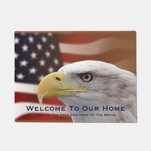 Doormat Herzlich willkommen auf unserer Zuhause Ea Fußmatte (Vorderseite)