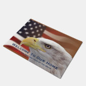 Doormat Herzlich willkommen auf unserer Zuhause Ea Fußmatte (Schrägansicht)