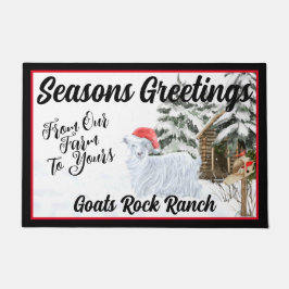 Doormat - Hübsche Silberziege - Weihnachten Fußmatte