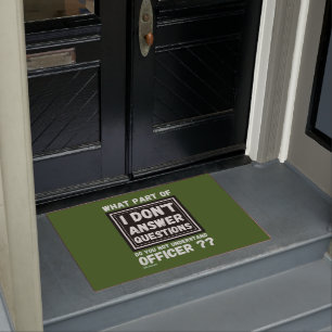 Doormat "ICH BEANTWORTE KEINE FRAGEN 2" Fußmatte