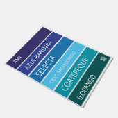 DoorMat KitchenMat, Alfombra El Salvador Fußmatte (Schrägansicht)