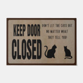 Doormat, Nahe Katze behalten, lustige Katze matte (Vorderseite)
