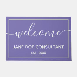 Doormat - Personalisierter Begrüßungsort Periwinkl Fußmatte