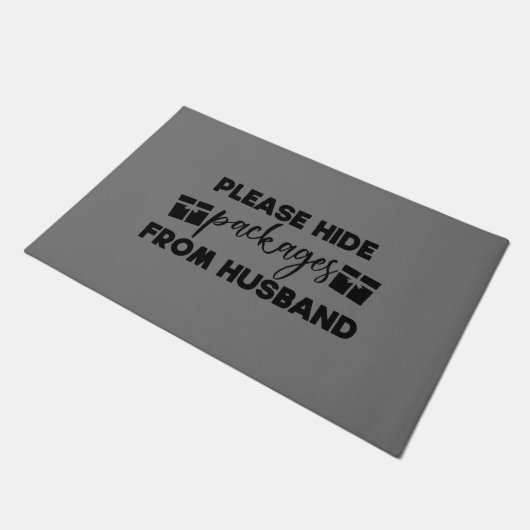 Doormat - Please Hide Packages From Husband Fußmatte (Schrägansicht)