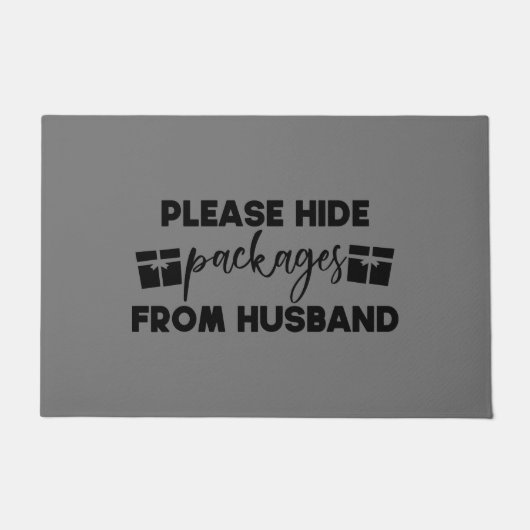 Doormat - Please Hide Packages From Husband Fußmatte (Vorderseite)