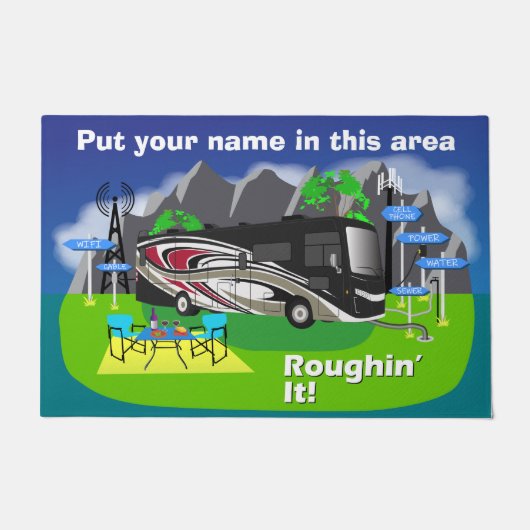 Doormat Red Thor Palazzo Klasse A RV Roughin Fußmatte (Vorderseite)