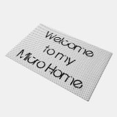 Doormat - Willkommen auf meiner Micro-Zuhause Fußmatte (Schrägansicht)