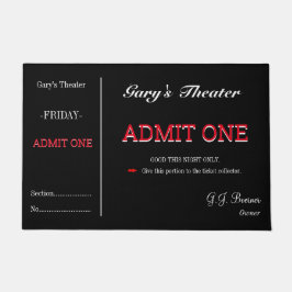 Doormat Zuhause Movie Theater TV Zimmer Ticket Rug Fußmatte