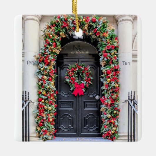 Doors of London: A Festive Christmas Keramikornament (Vorderseite)