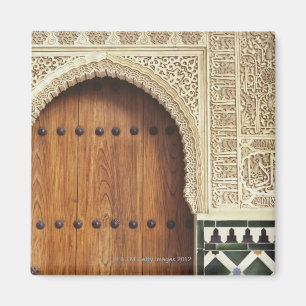 Doorway at Alhambra palace in Granada, Spanien 2 Magnet