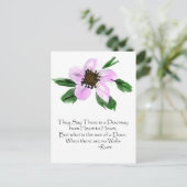 Doorway Rumi Watercolor Postcard Postkarte (Stehend Vorderseite)