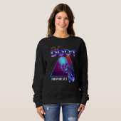 Doot Doot Herr Skeltal Synthwave Retro Meme Street Sweatshirt (Vorne ganz)