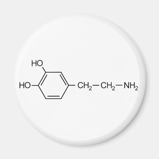 Dopamin-chemische Formel Dope-Chemielem Magnet (Vorne)