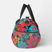 Dopamin Decor-Bright Retro Blume- Duffle Bag (Rechts)