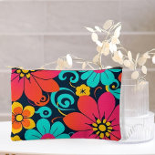Dopamin Decor-Bright Retro Blume- Zubehörtasche