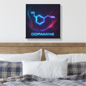 Dopamin Energy Flow - Abstrakter molekularer Nebel Leinwanddruck (Insitu (Schlafzimmer))