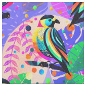 Dopamin Jungle Bird Stoff (Nahaufnahme)