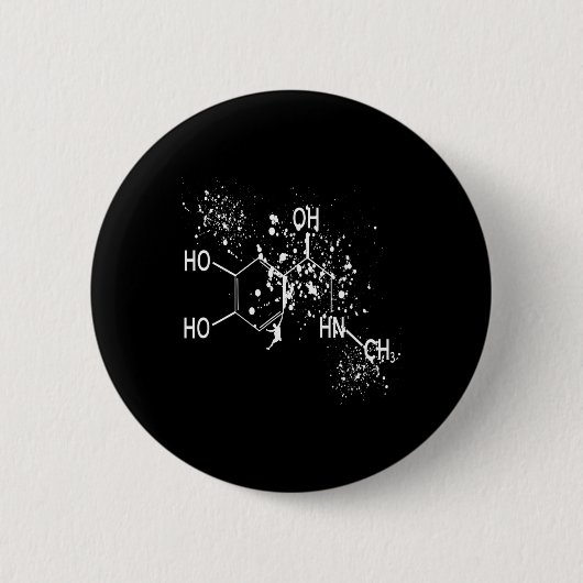 Dopamin-Molekül-Kletterer-Science-Bouldering-Humor Button (Vorderseite)