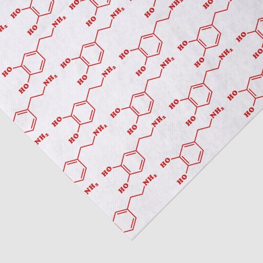 Dopamin Molekulare chemische Formel Seidenpapier (Ausschnitt)