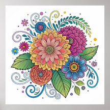 Dopamin Radialfloral 1 Poster