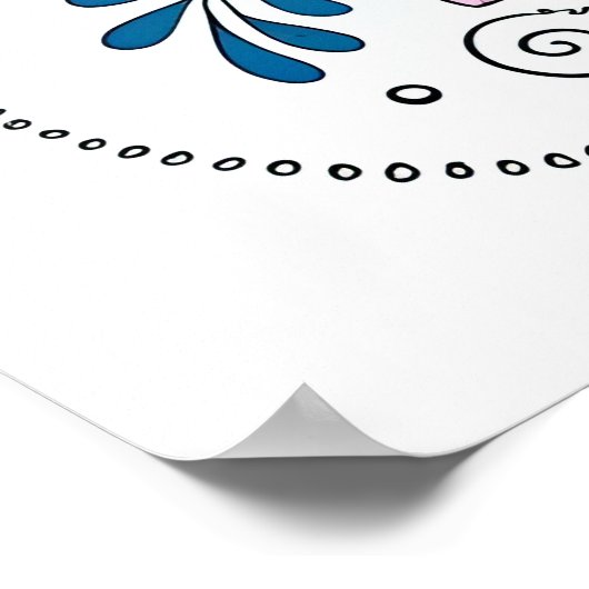 Dopamin Radialis Blume 2 Poster (Ecke)