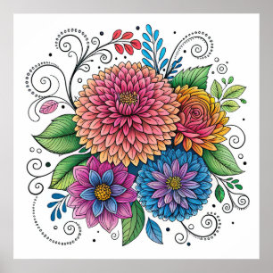 Dopamin Radialis Blume 2 Poster