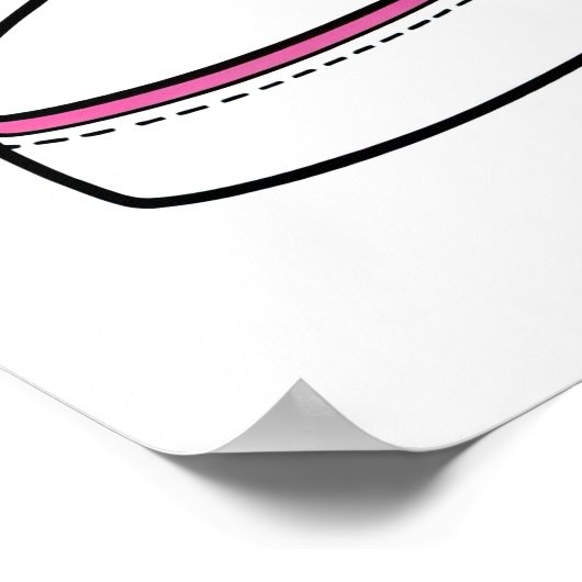 Dopamin Sneaker & Blume Poster (Ecke)